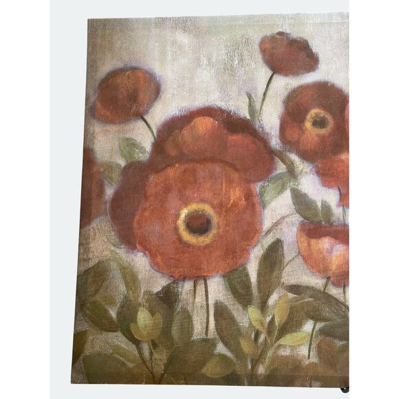 Red Poppies Canvas Wall Art By Silvia Vassileva 30x20 Inches Floral Painting Pri - Picture 2 of 6